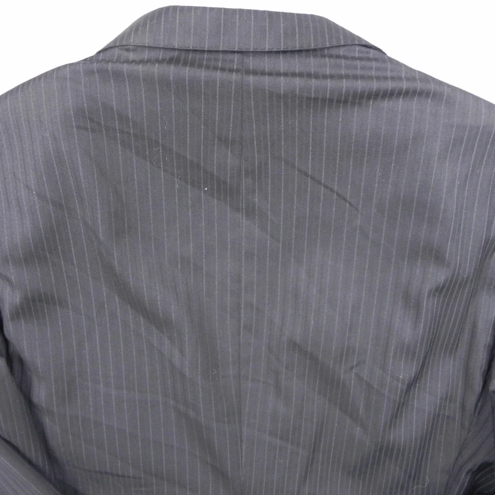 Daniel Cremieux Loro Piana Blazer Mens 42R Wool Suit Jacket Coat Black Pinstripe